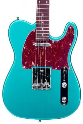 Solid body electric guitar Eastone TL70 (PUR) - Metallic light blue