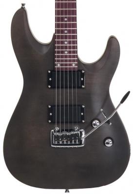 Solid body electric guitar Eastone METDC - Black satin