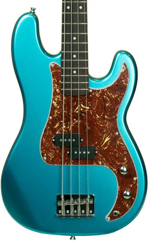 Solid body electric bass Eastone PRB (PUR) - Metallic light blue