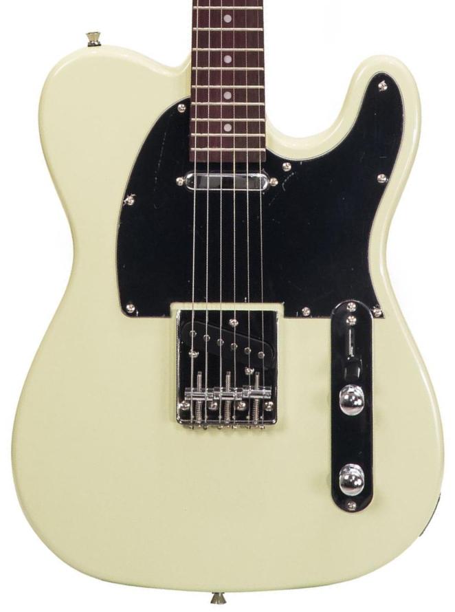 Solid body electric guitar Eastone TL70 (RW) - Ivory