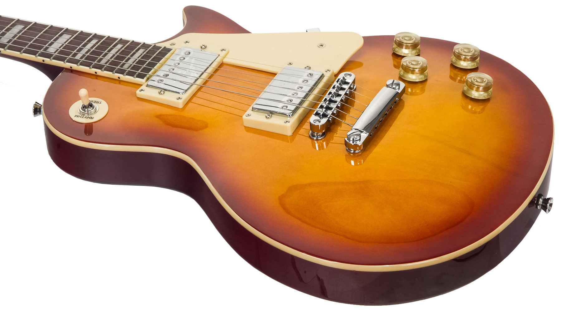 Pack guitare électrique Eastone LP200 HB +MARSHALL MG10 10W +CABLE + MEDIATORS +HOUSSE - honey sunburst sunburst