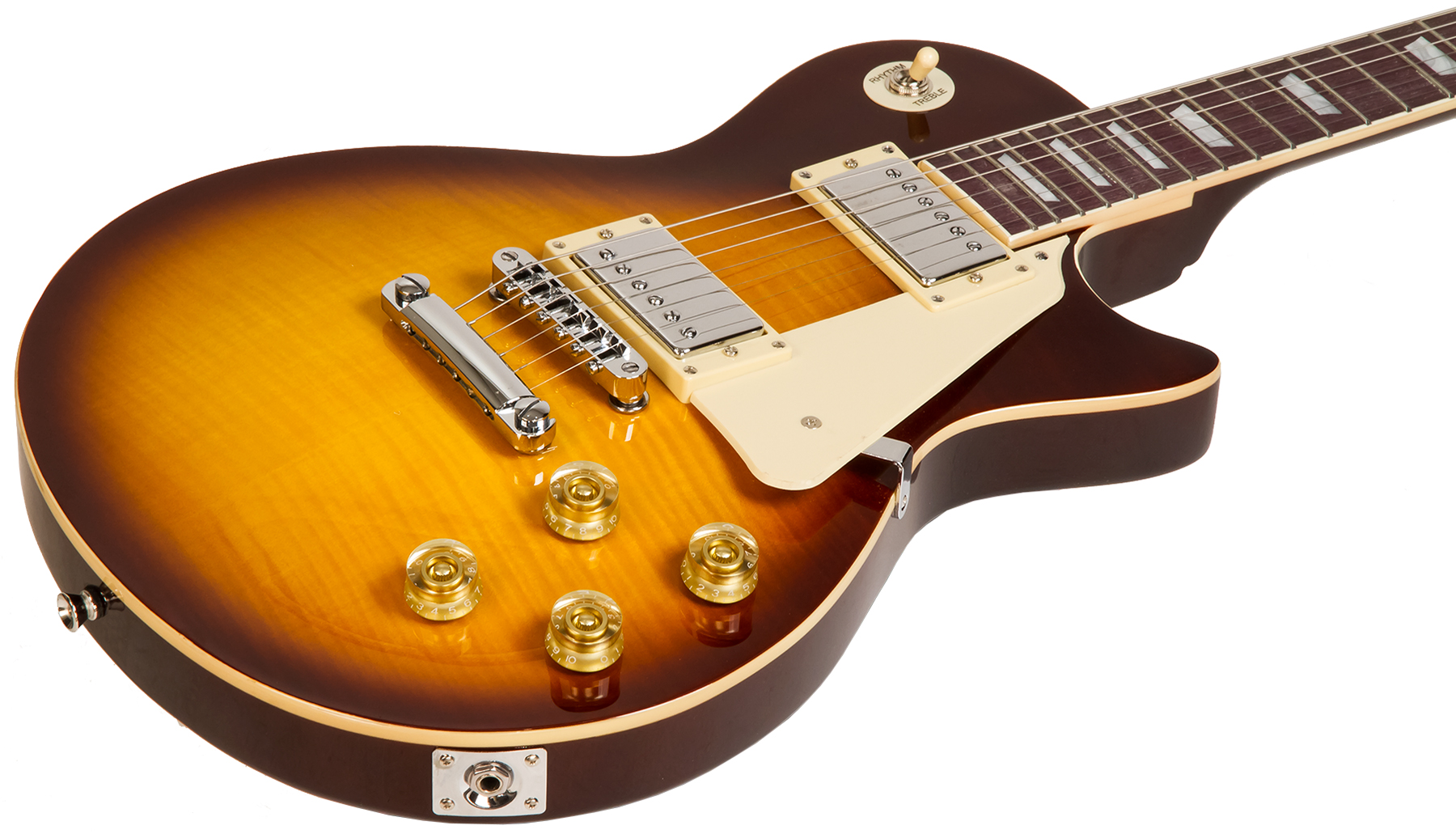 Eastone Lp200 +blackstar Id Core V3 10w +cable +mediators +housse - Honeyburst - Electric guitar set - Variation 2