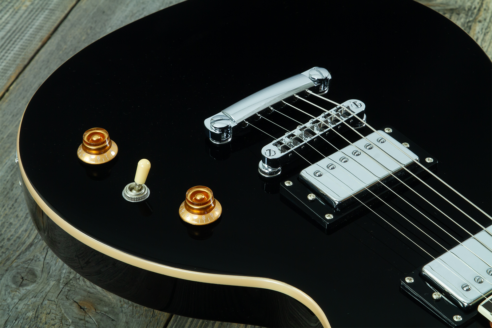 Eastone Lp70-blk 2h Ht Rw - Black - Single cut electric guitar - Variation 3