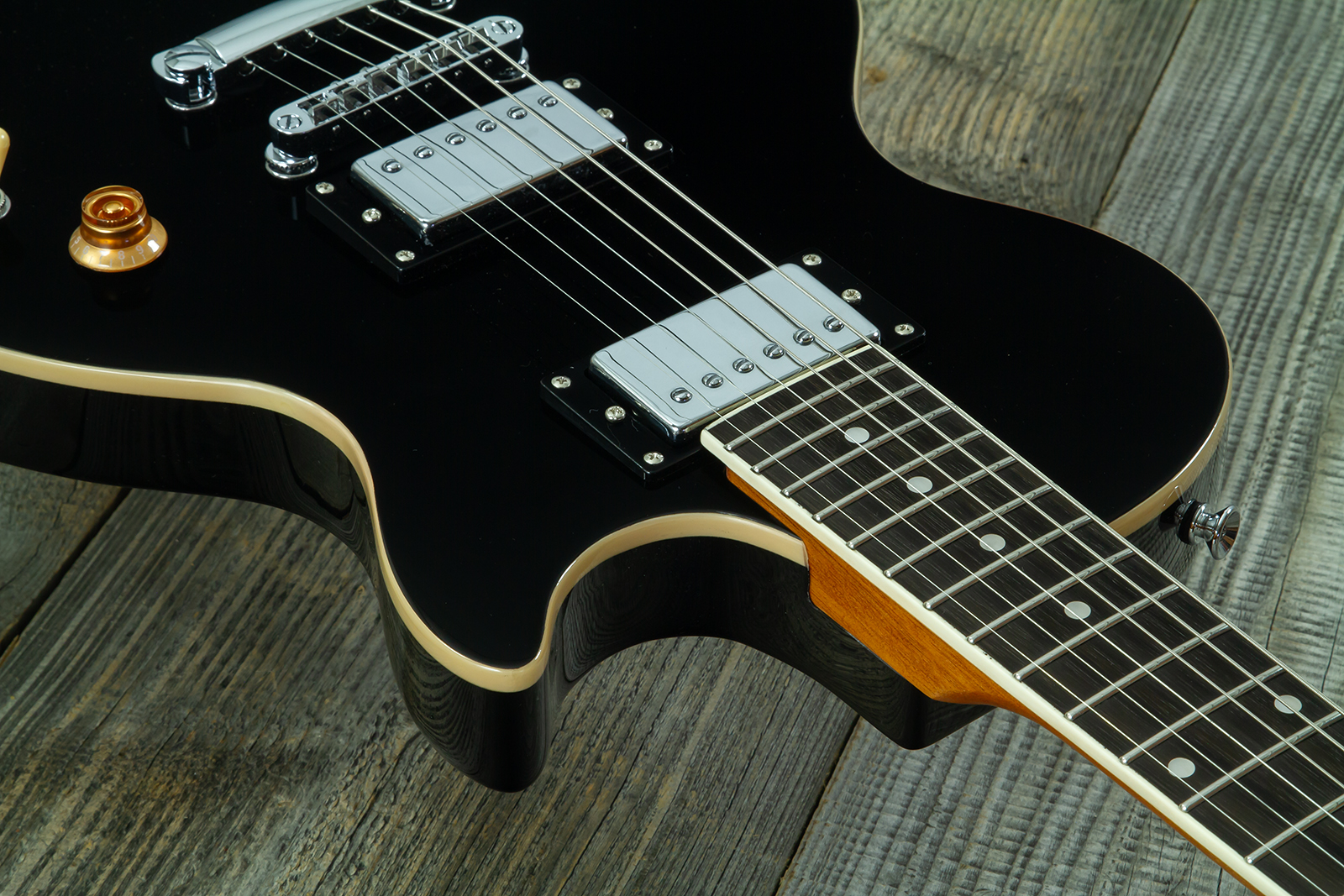 Eastone Lp70-blk 2h Ht Rw - Black - Single cut electric guitar - Variation 4