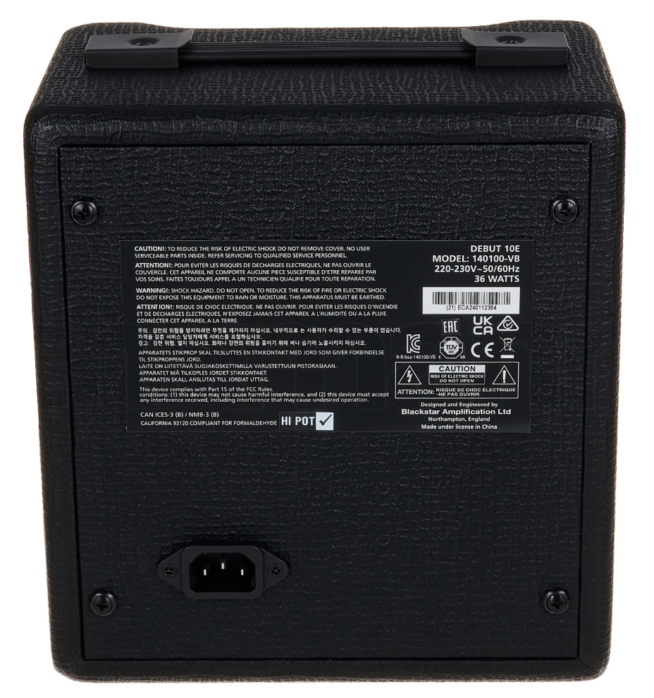 Eastone Lpl70 +blackstar Debut10 +cable +clip-on Tuner +mediators +housse +courroie - Black Satin - Electric guitar set - Variation 9