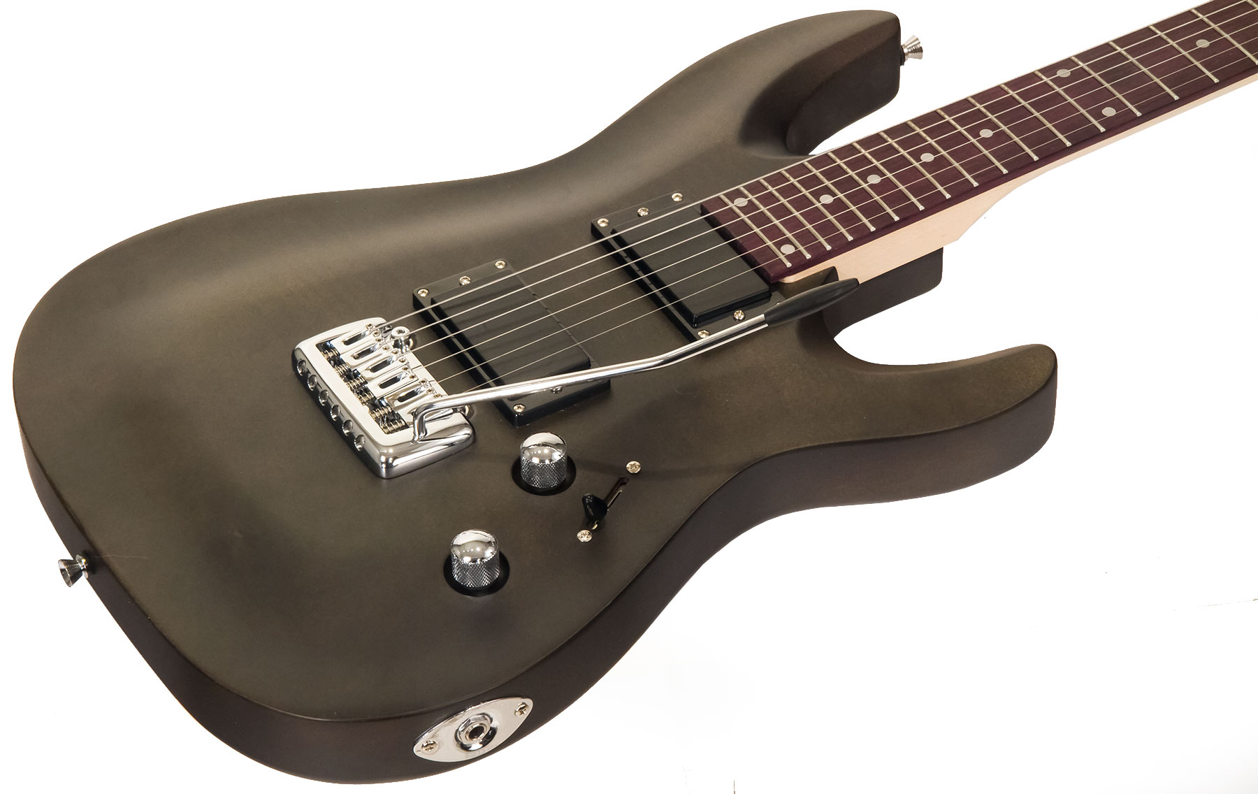 Eastone Metdc +fender Frontman 20g +cable +clip-on Tuner +mediators +housse +courroie - Black Satin - Electric guitar set - Variation 1