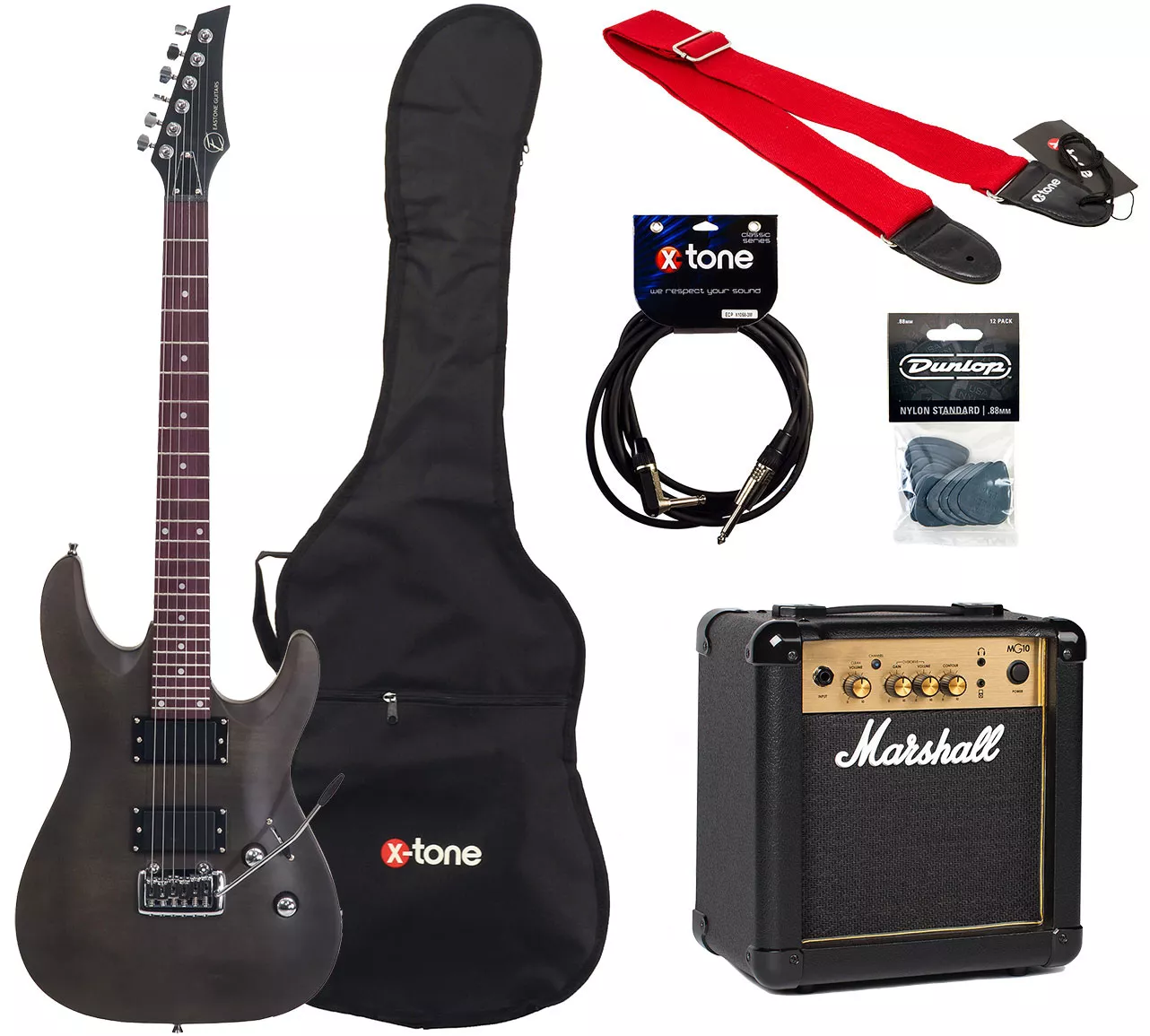 METDC +MARSHALL MG10 +COURROIE +HOUSSE +CABLE +MEDIATORS - black