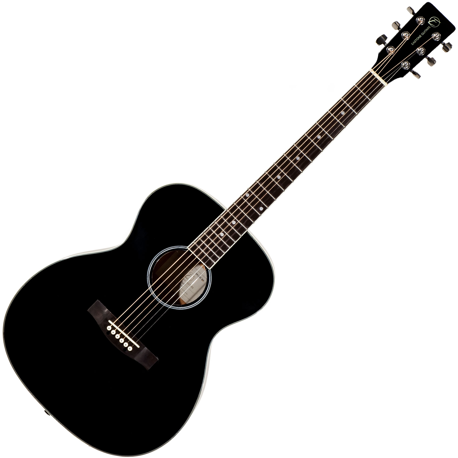 Eastone Om100-blk +housse X-tone 2003 +accordeur +capo +stand - Black - Acoustic guitar set - Variation 2