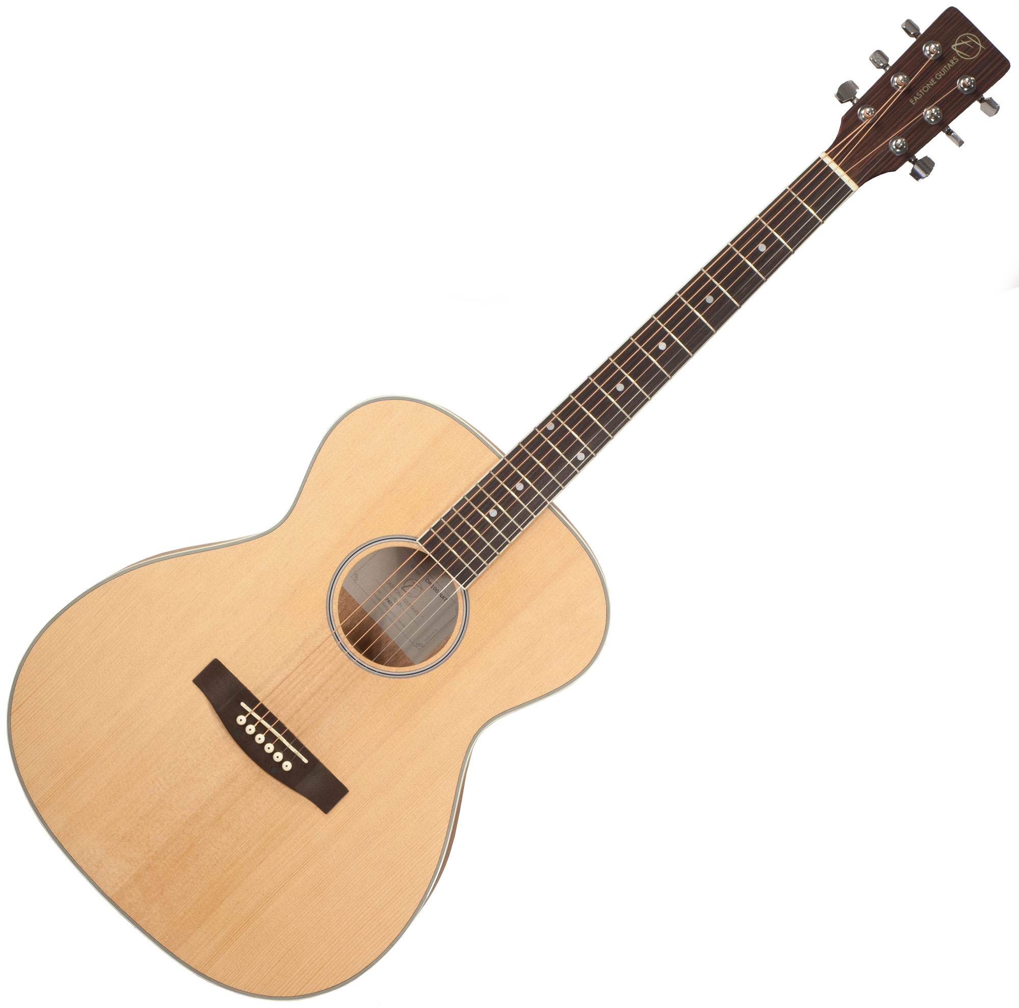 Eastone Om100-nat +housse +capo +stand - Natural Satin - Acoustic guitar set - Variation 1