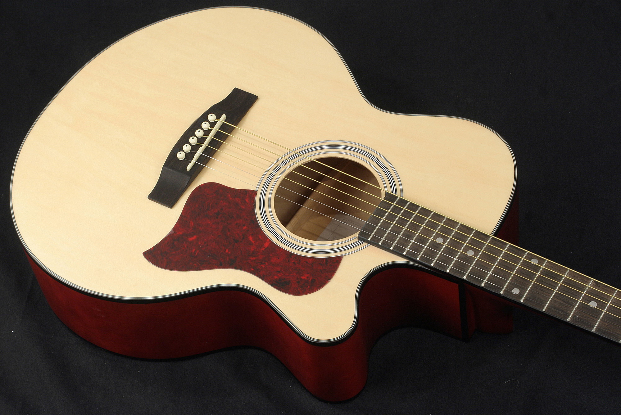 Eastone Sb20c-nat +housse X-tone 2002 +accordeur +capo +stand - Natural Matte - Acoustic guitar set - Variation 2