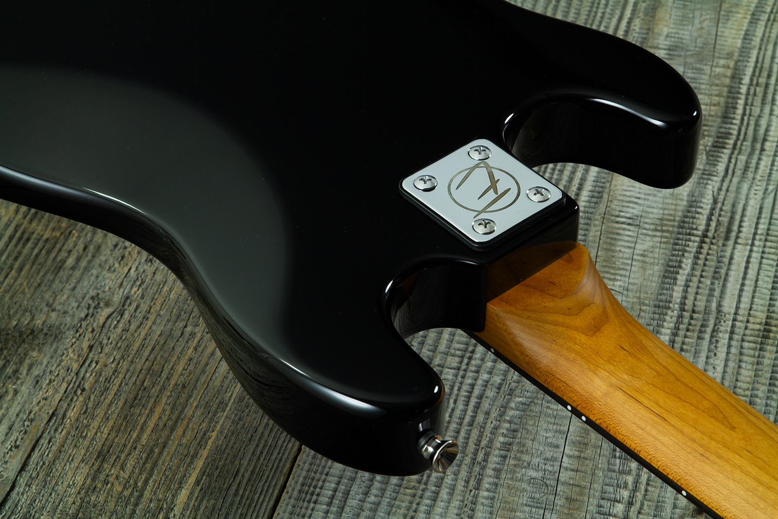 Eastone St-mini-blk 3s Trem Pur - Black - Electric guitar for kids - Variation 9
