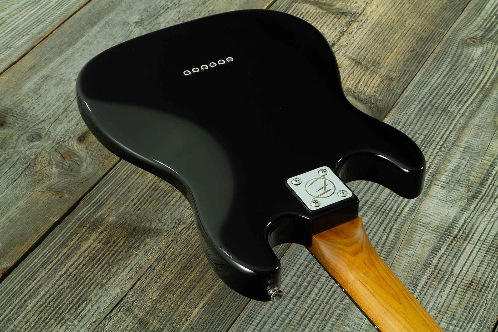 Eastone St-mini-blk 3s Trem Pur - Black - Electric guitar for kids - Variation 8