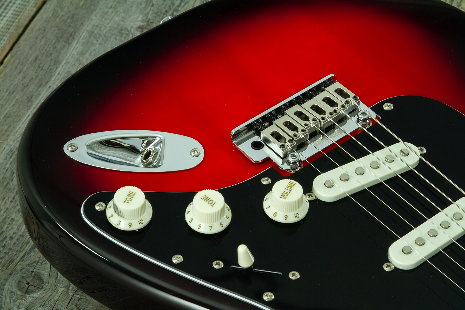 Eastone St100r-s3t-rw + X-tone Xt10s Combo +cable +mediators +clip-on Tuner +housse - 3-tone Burst - Electric guitar set - Variation 19