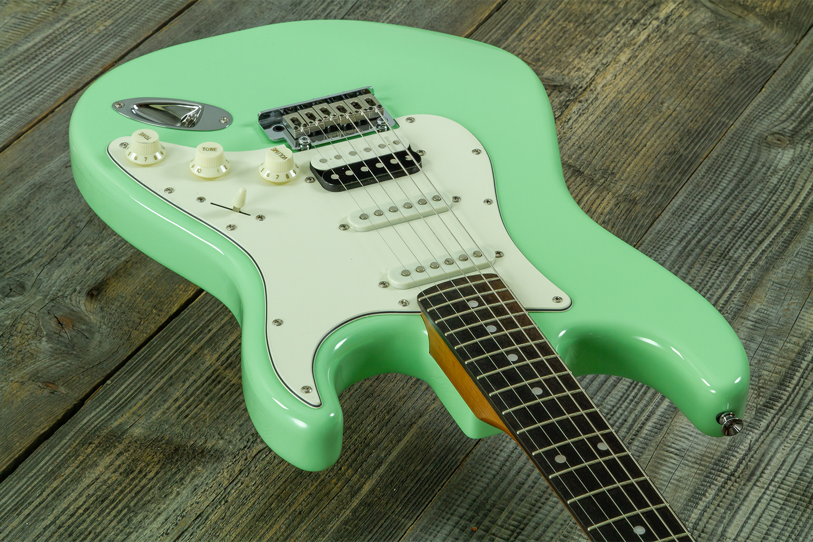 Eastone St150r-lg-rw Hss Trem Rw - Light Green - Str shape electric guitar - Variation 2