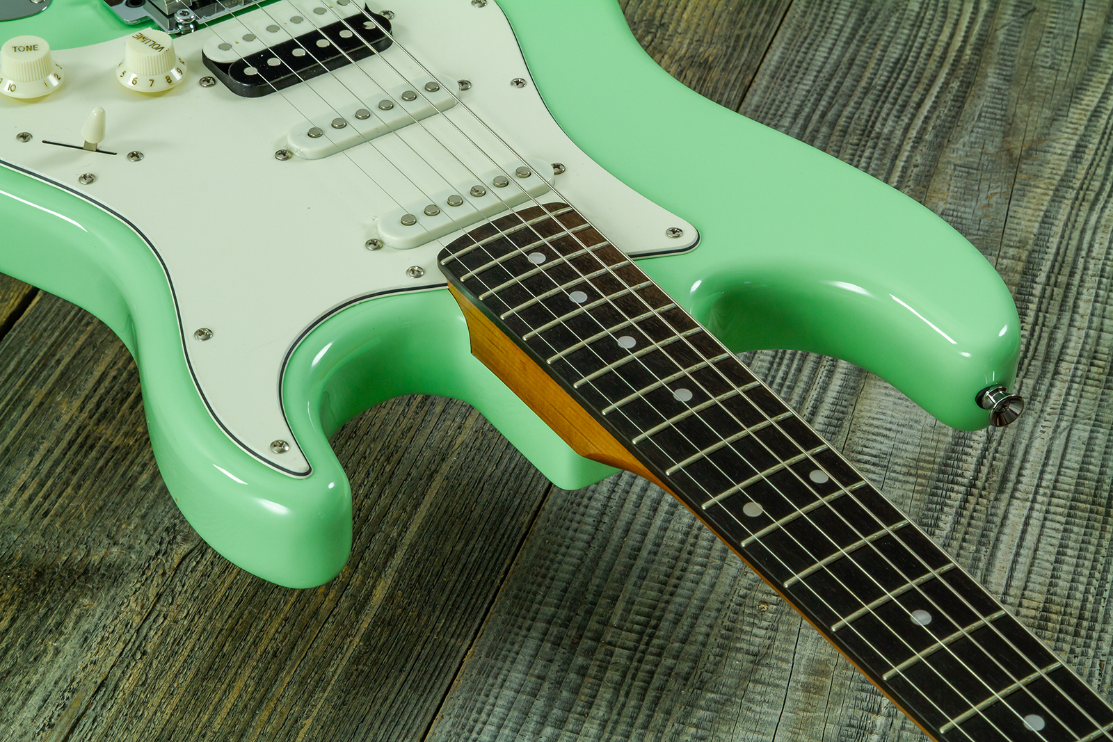 Eastone St150r-lg-rw Hss Trem Rw - Light Green - Str shape electric guitar - Variation 5