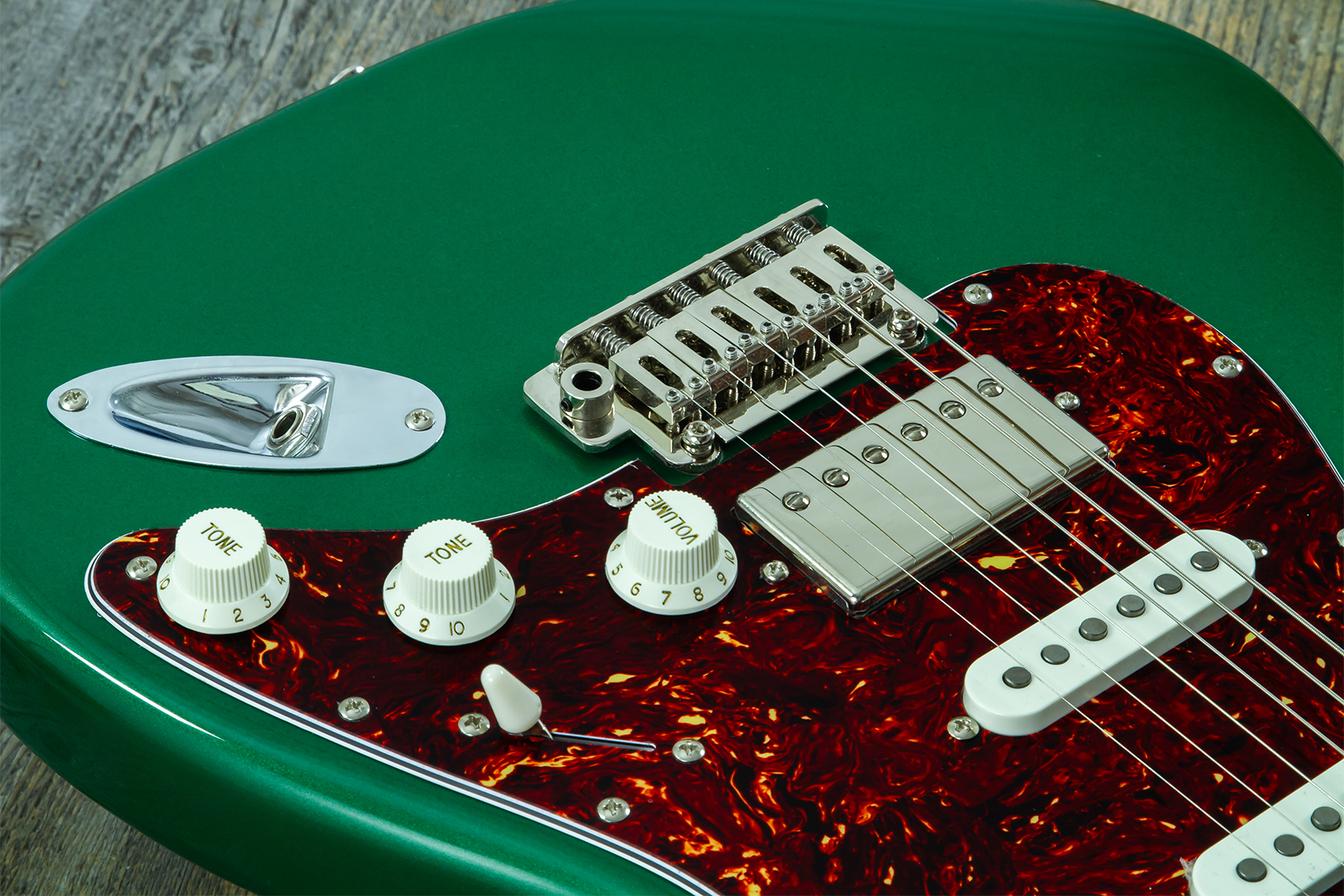 Eastone St550r-dmg Hss Trem Rw - Dark Metal Green - Str shape electric guitar - Variation 3
