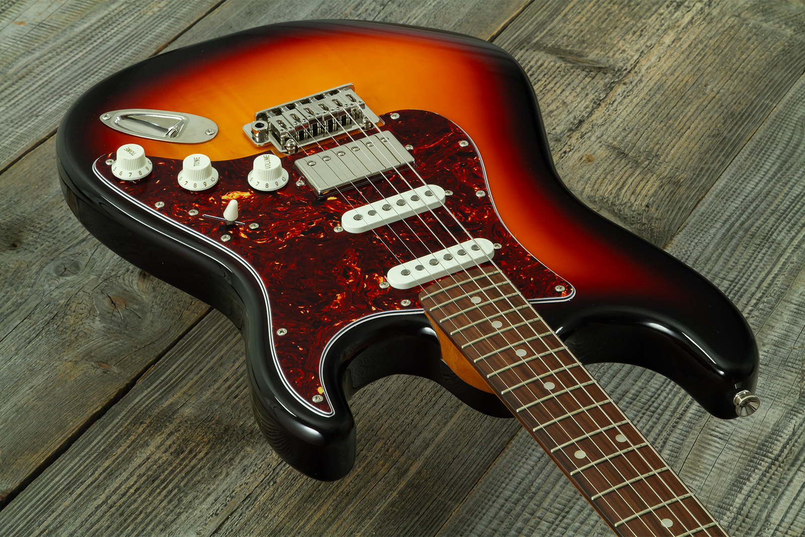 Eastone St550r-fs2t-rw Hss Trem Rw - 2-tone Burst - Str shape electric guitar - Variation 2