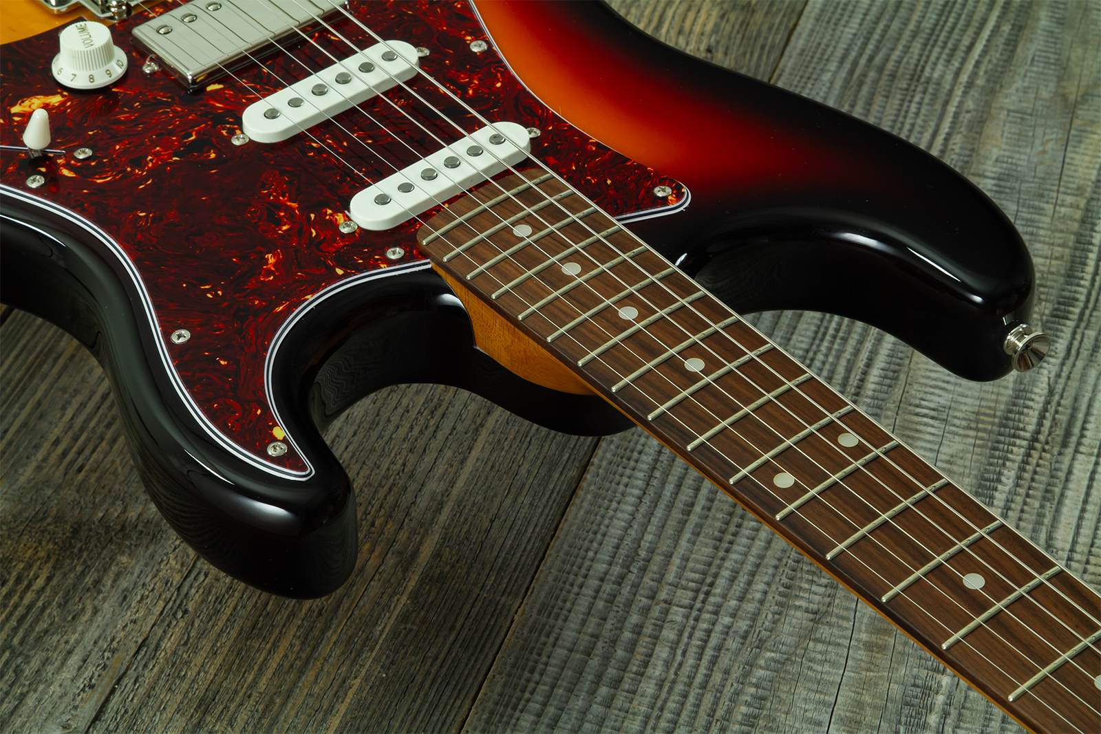 Eastone St550r-fs2t-rw Hss Trem Rw - 2-tone Burst - Str shape electric guitar - Variation 4