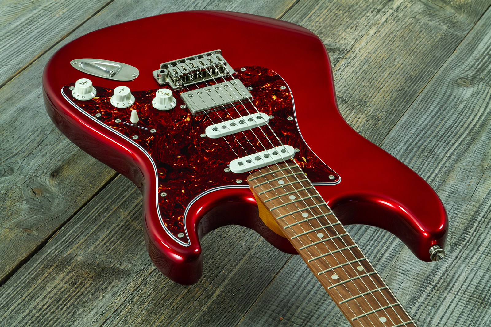 Eastone St550r-mr Hss Trem Rw - Metal Red - Str shape electric guitar - Variation 2