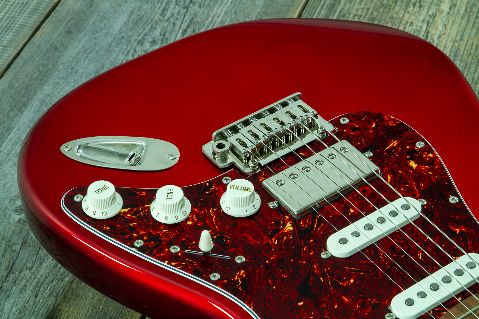 Eastone St550r-mr Hss Trem Rw - Metal Red - Str shape electric guitar - Variation 3