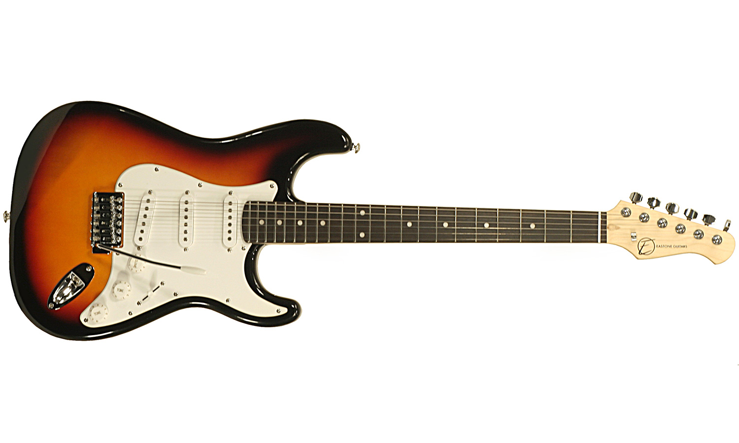 Eastone Str70-3ts 3s Pur - 3-tone Sunburst - Str shape electric guitar - Variation 1