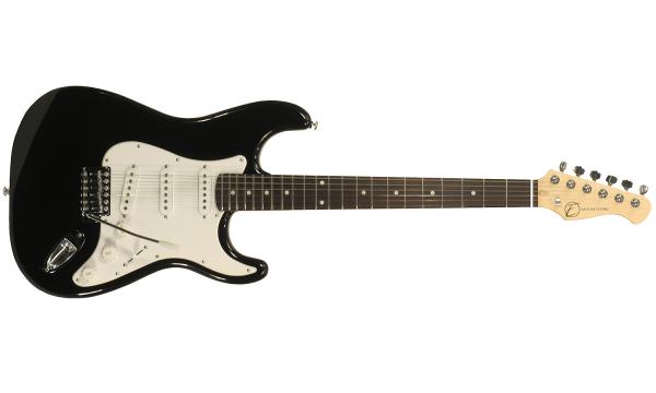 Solid body electric guitar Eastone STR70 (PUR) - black