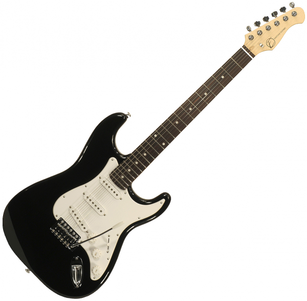 Solid body electric guitar Eastone STR70 (PUR) - Black
