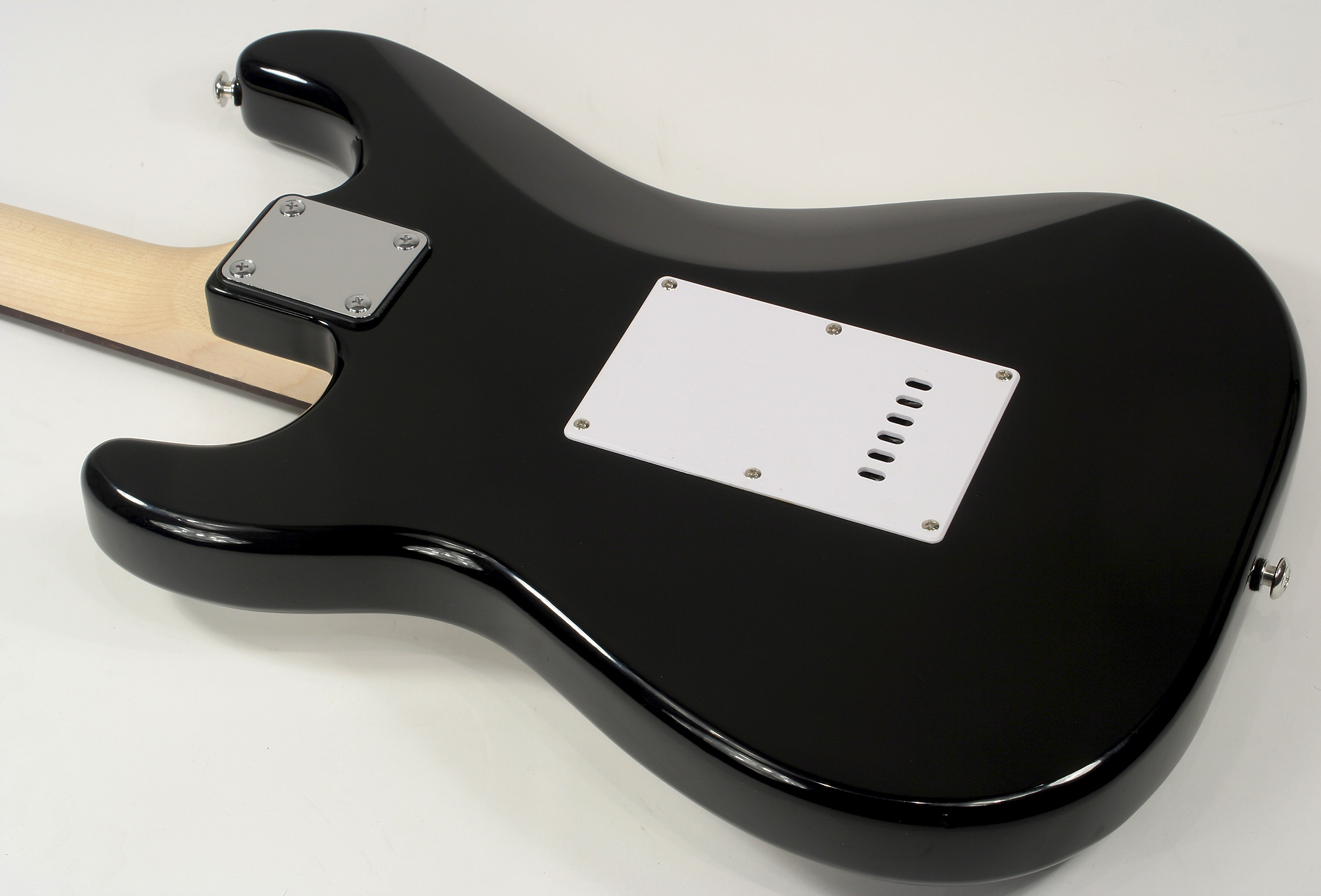 Eastone Str70-blk 3s Pur - Black - Str shape electric guitar - Variation 4