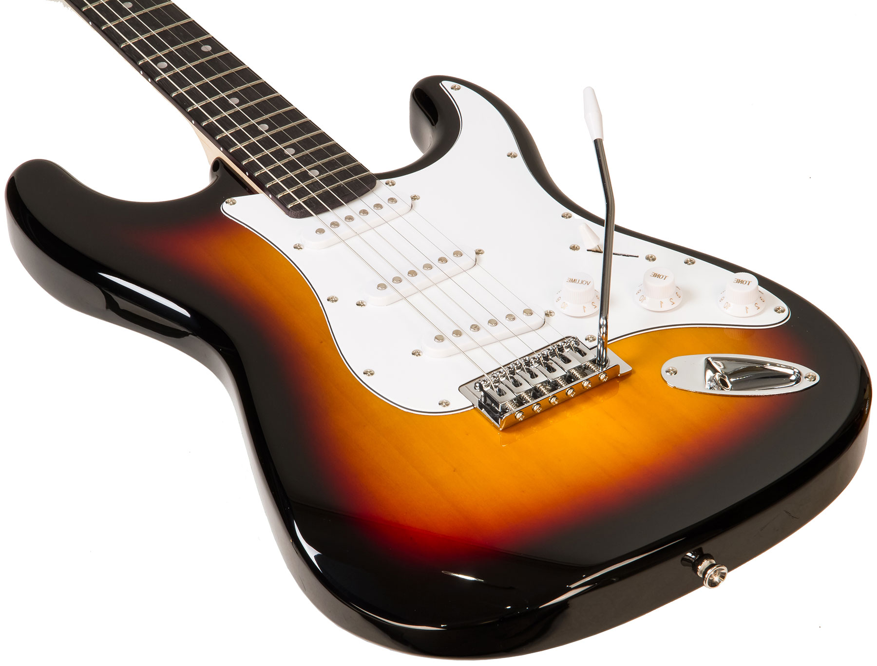 Eastone Str70 +fender Frontman 20g +cable +clip-on Tuner +mediators +housse +courroie - 3 Tone Sunburst - Electric guitar set - Variation 1