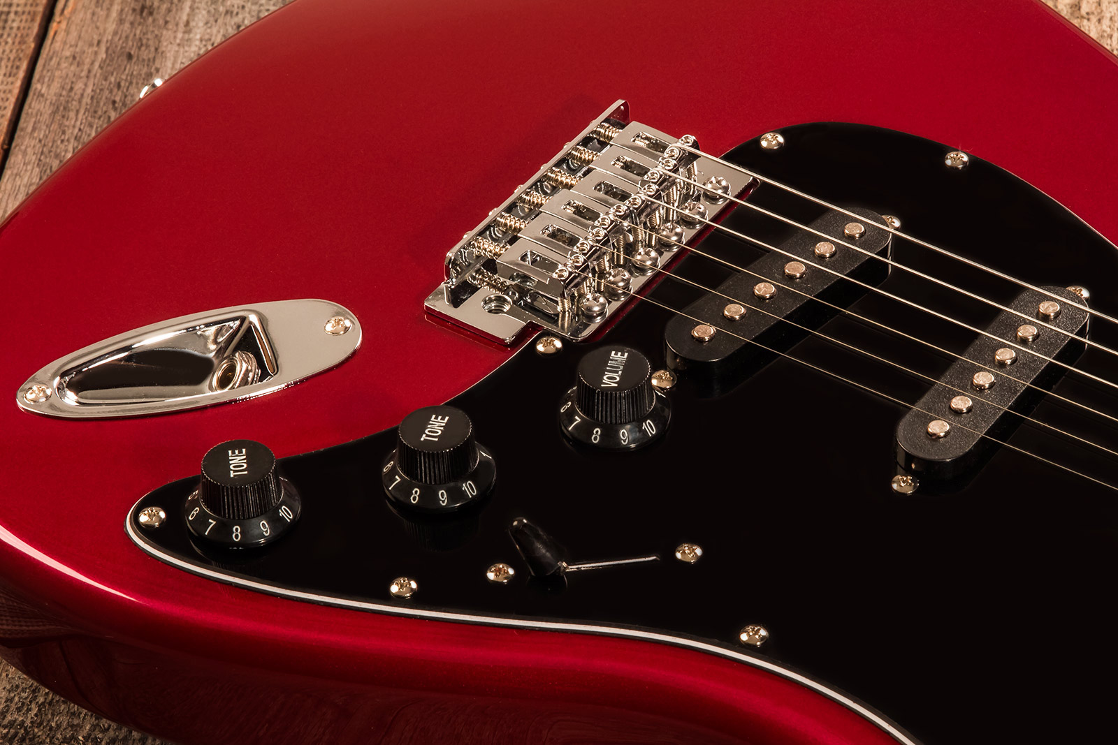 Eastone Str70t 3s Trem Pur - Dark Red - Str shape electric guitar - Variation 8
