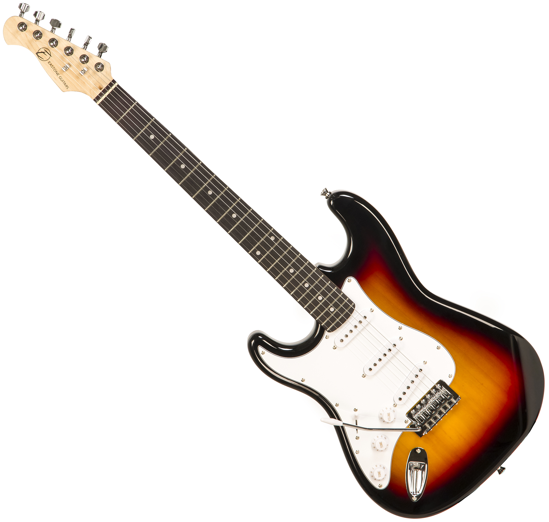 Eastone Str70t Lh Gaucher +marshall Mg10 10w +cable +mediators +housse - Sunburst - Electric guitar set - Variation 1
