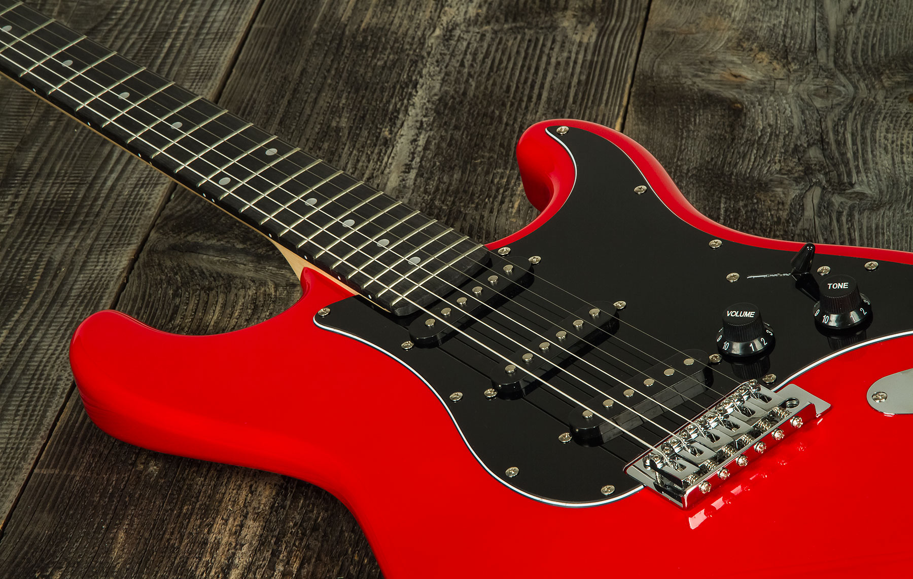 Eastone Str70t +marshall Mg10 10w +cable +mediators +housse - Ferrari Red - Electric guitar set - Variation 4