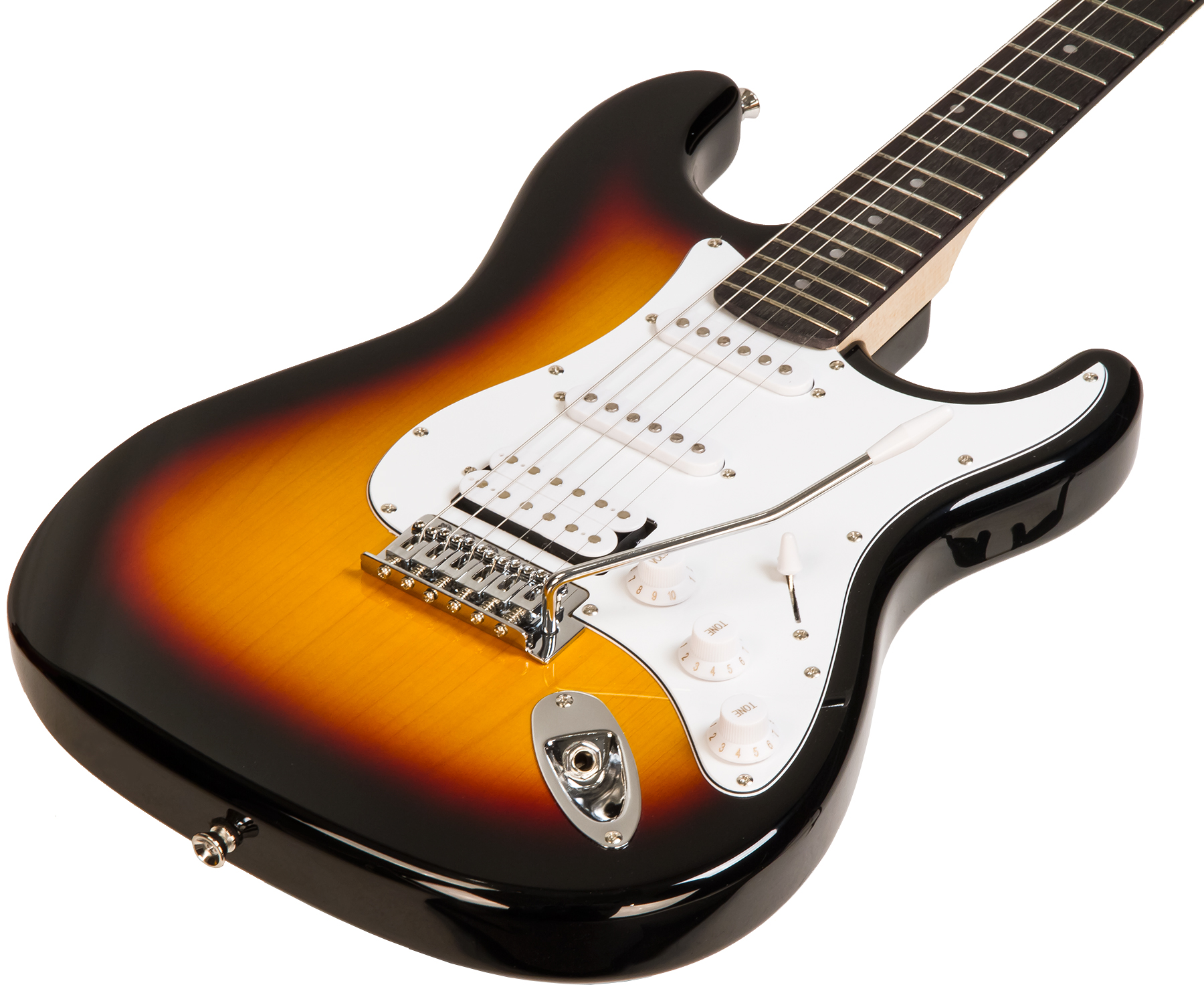 Eastone Str80t 3ts Hss Trem Pur - Sunburst - Str shape electric guitar - Variation 1