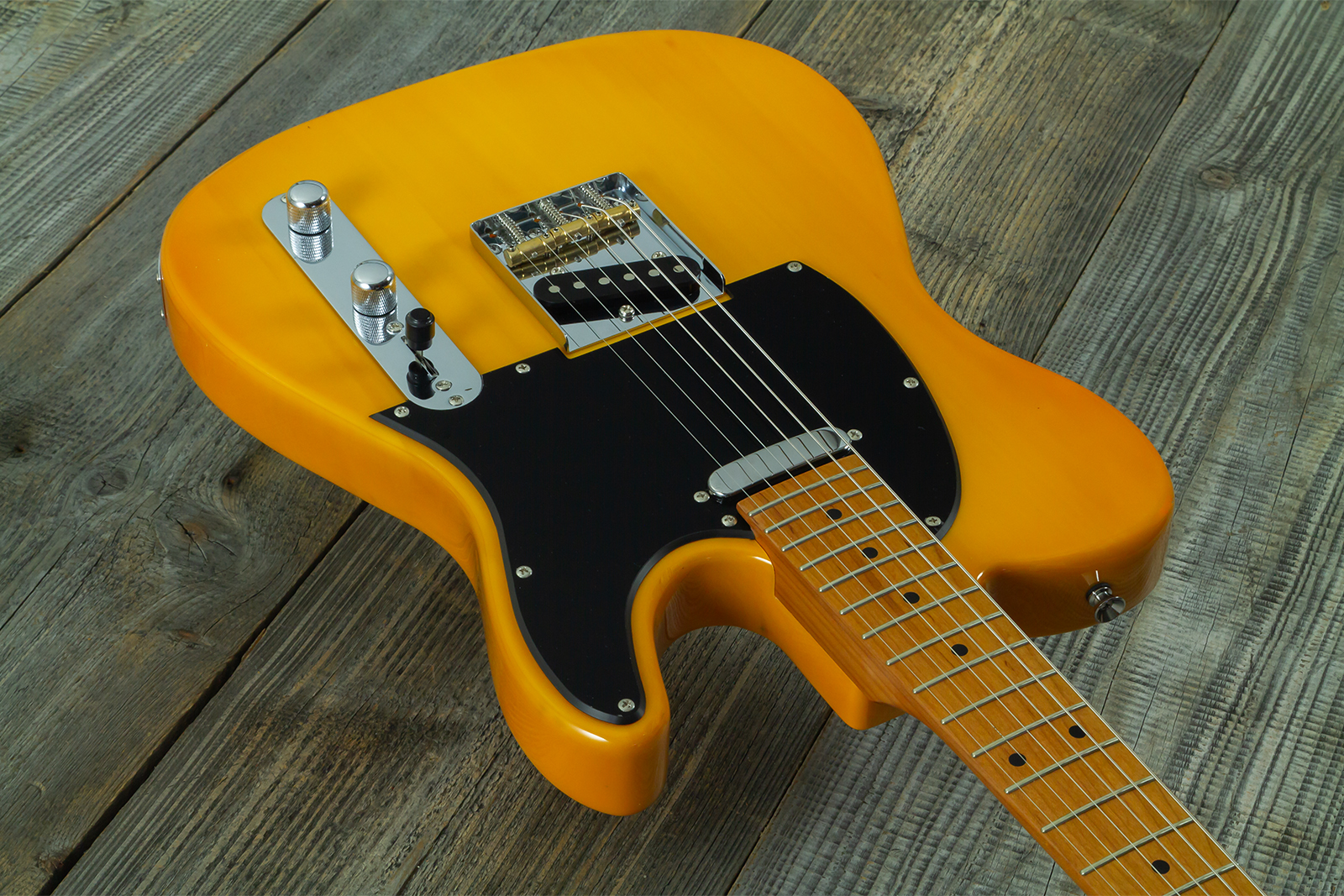 Eastone Tl100r-bts-mn 2s Ht Mn - Butterscotch - Tel shape electric guitar - Variation 2