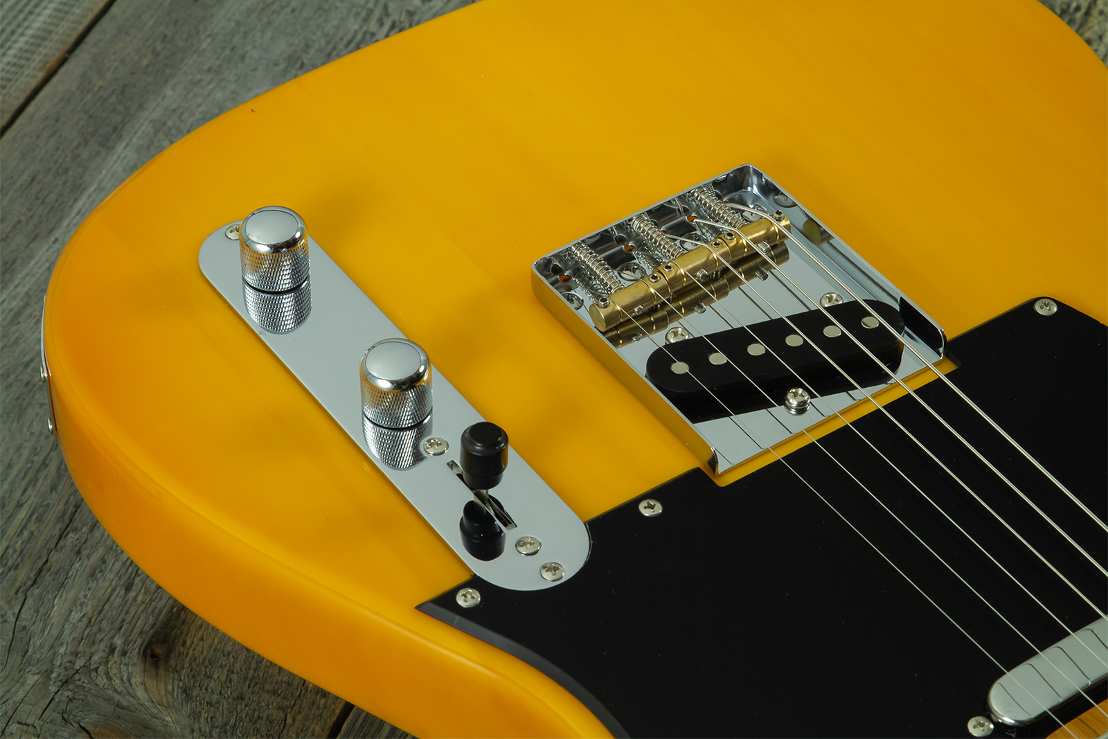 Eastone Tl100r-bts-mn 2s Ht Mn - Butterscotch - Tel shape electric guitar - Variation 3