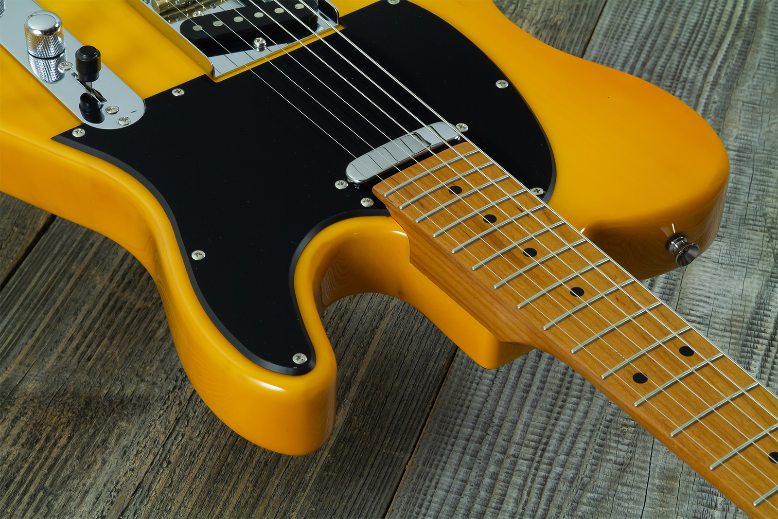 Eastone Tl100r-bts-mn 2s Ht Mn - Butterscotch - Tel shape electric guitar - Variation 4
