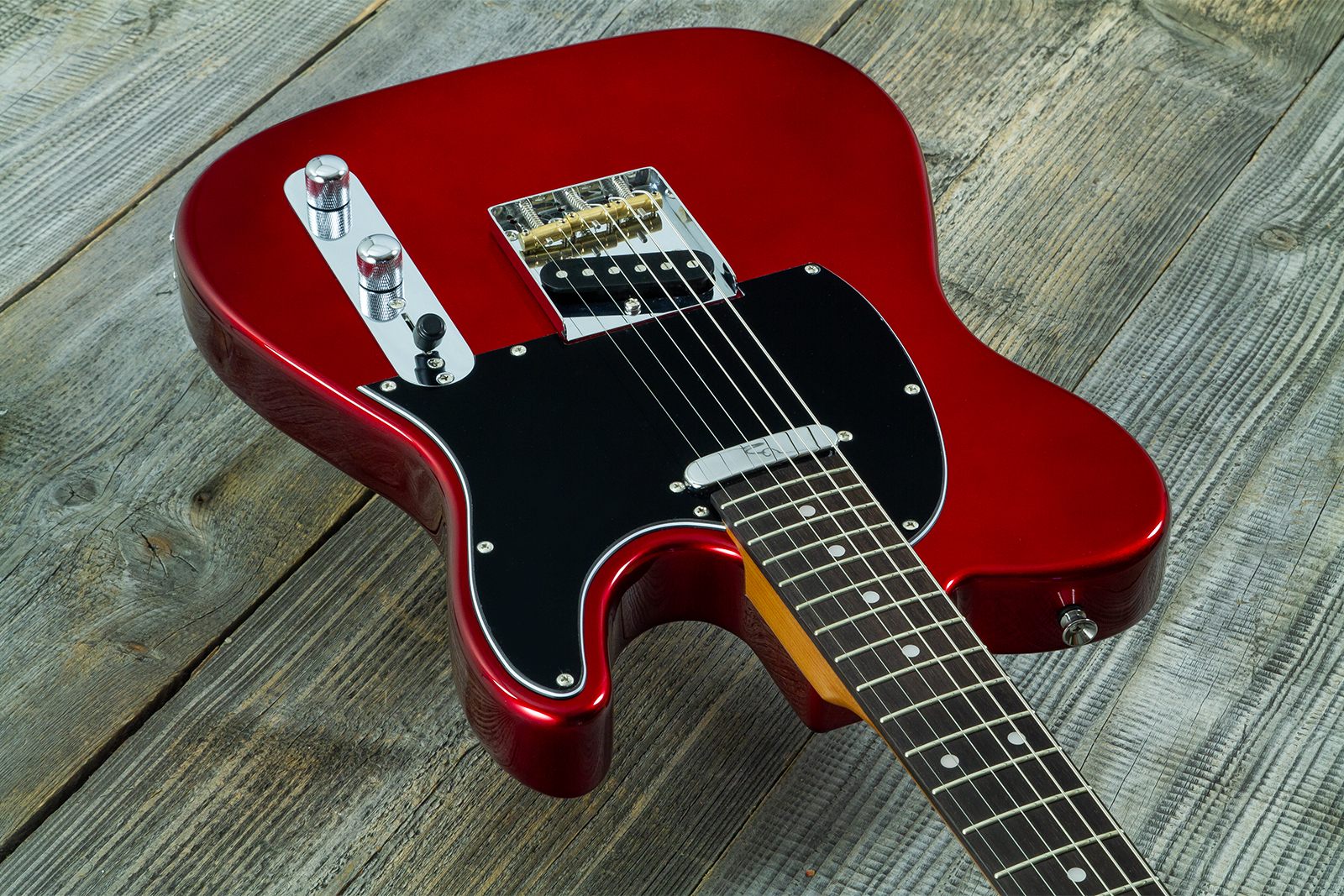 Eastone Tl100r-mr-rw 2s Ht Mn - Metal Red - Tel shape electric guitar - Variation 2