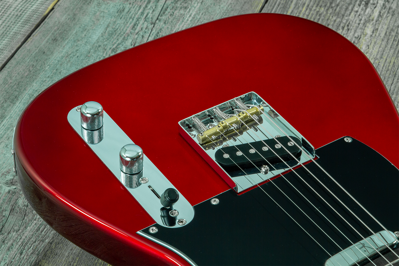 Eastone Tl100r-mr-rw 2s Ht Mn - Metal Red - Tel shape electric guitar - Variation 3