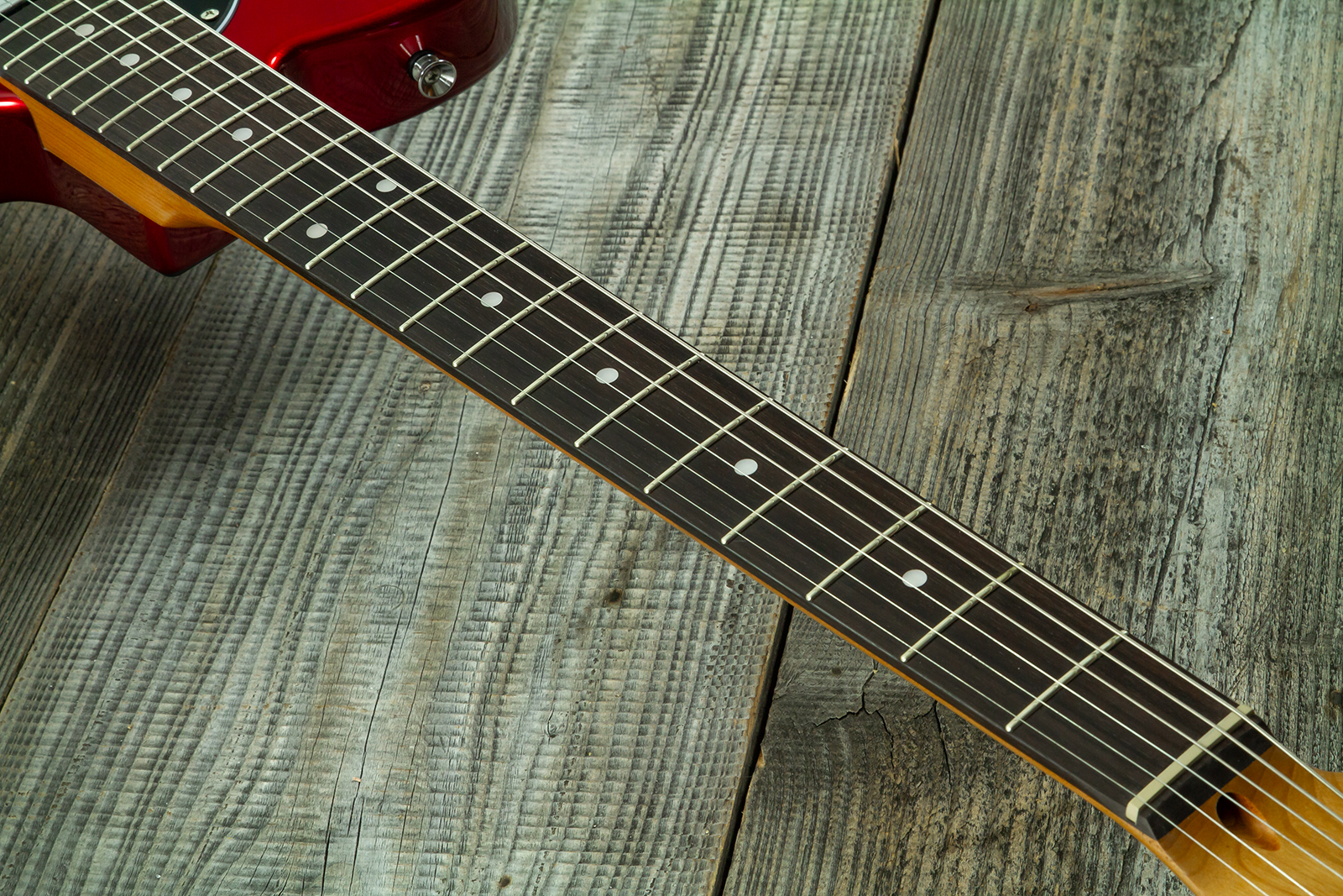 Eastone Tl100r-mr-rw 2s Ht Mn - Metal Red - Tel shape electric guitar - Variation 5
