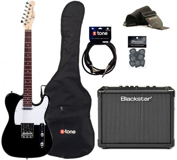Electric guitar set Eastone TL70 +Blackstar Id Core 10 V3 +Accessories - black