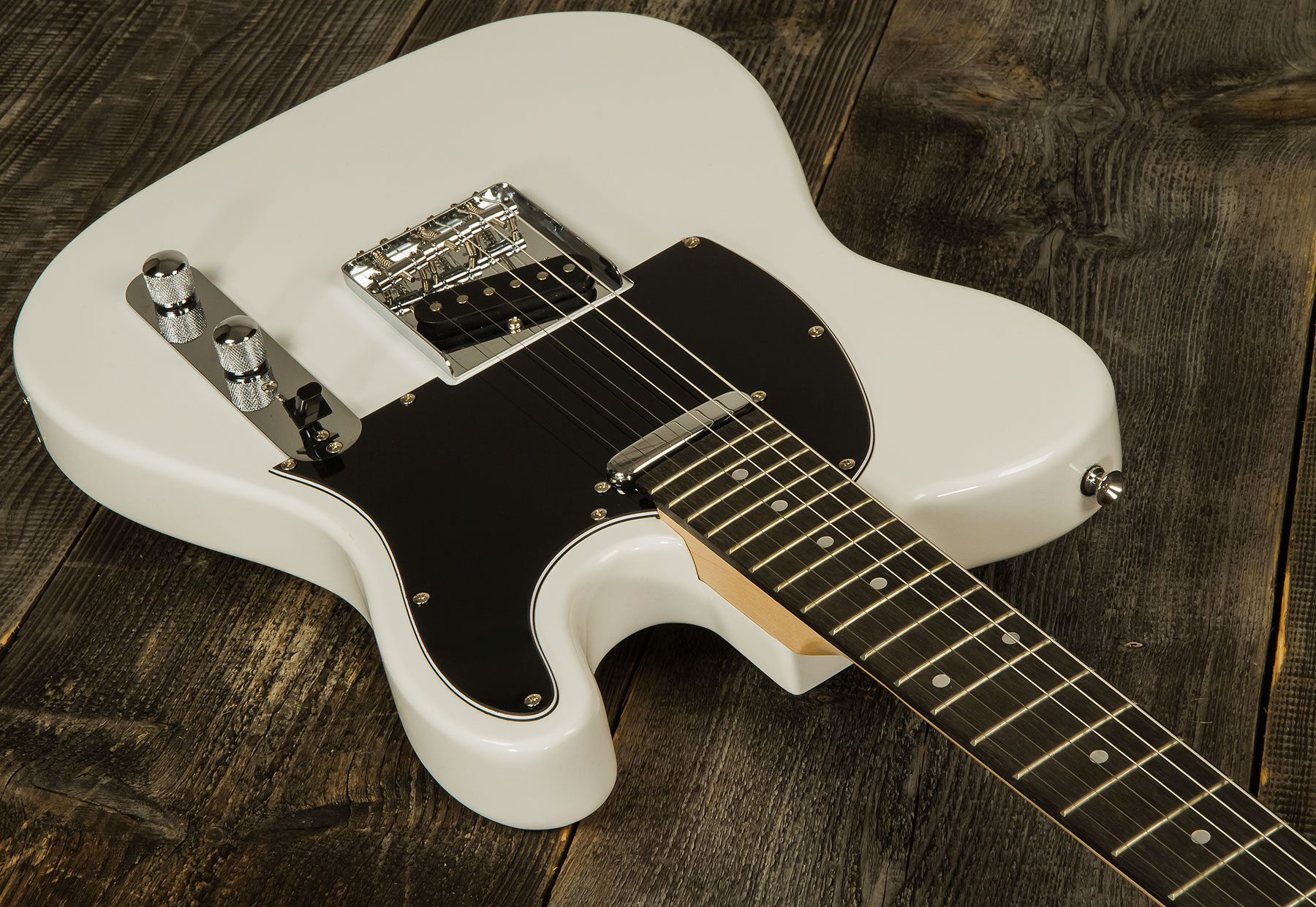 Eastone Tl70 +fender Frontman 20g +cable +clip-on Tuner +mediators +housse +courroie - Olympic White - Electric guitar set - Variation 1