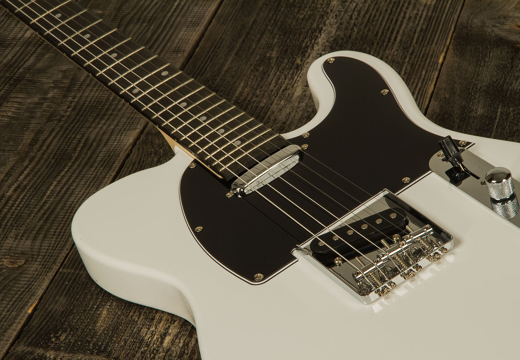 Eastone Tl70 +fender Frontman 20g +cable +clip-on Tuner +mediators +housse +courroie - Olympic White - Electric guitar set - Variation 3