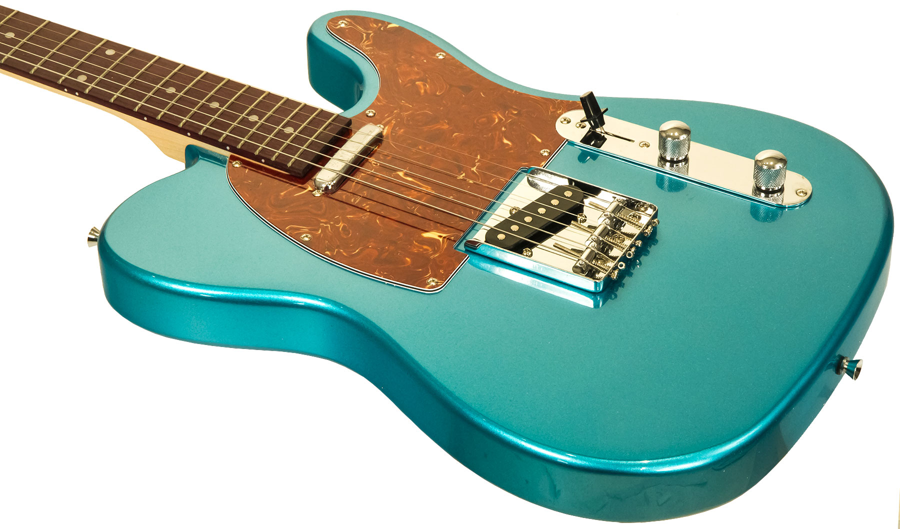 Eastone Tl70 Ss Ht Pur - Metallic Light Blue - Tel shape electric guitar - Variation 2