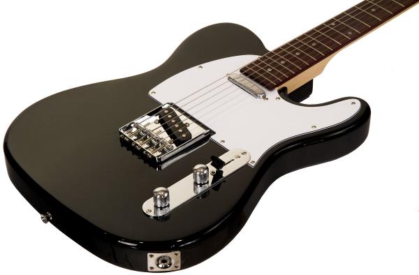 Solid body electric guitar Eastone TL70 (PUR) - black