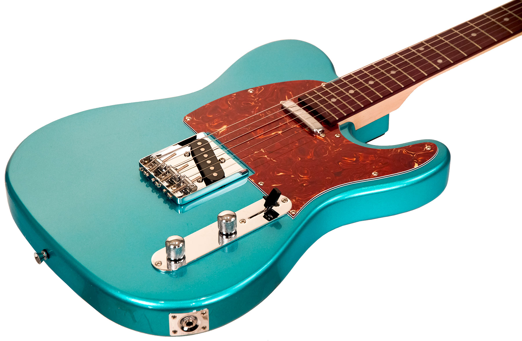 Eastone Tl70 Ss Ht Pur - Metallic Light Blue - Tel shape electric guitar - Variation 1