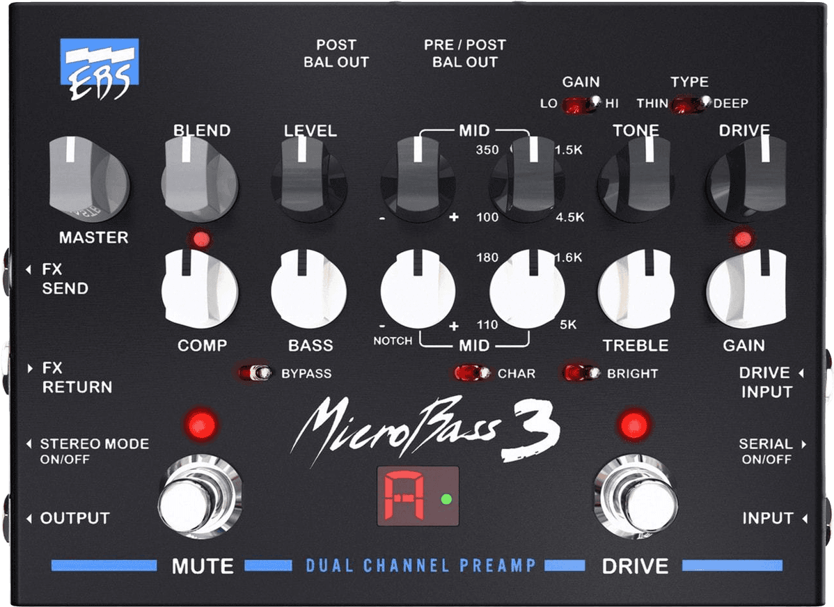 Ebs Microbass 3 Preamp/di Box - Bass preamp - Main picture