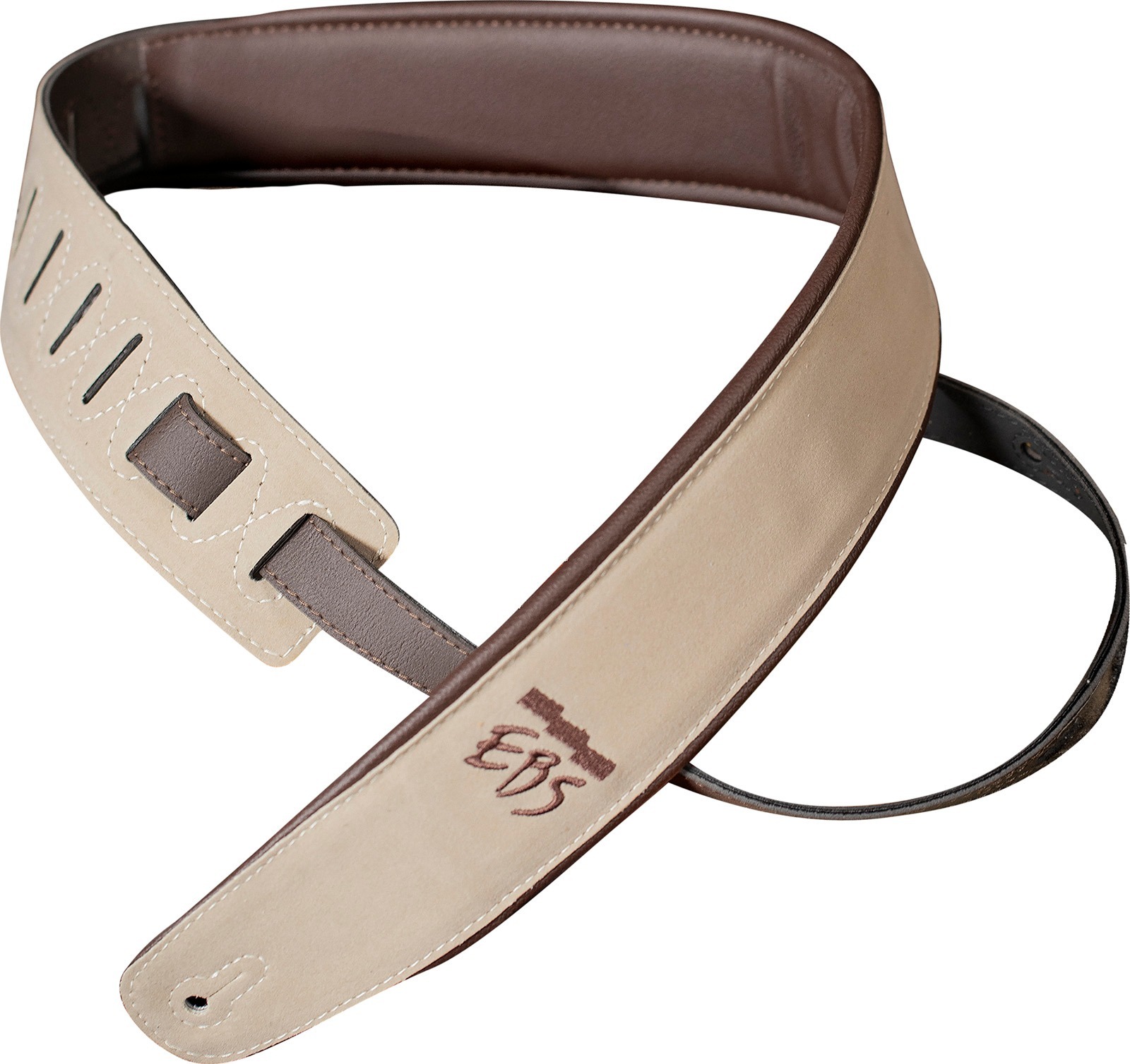 Ebs Sangle Suede Cream - Guitar strap - Main picture