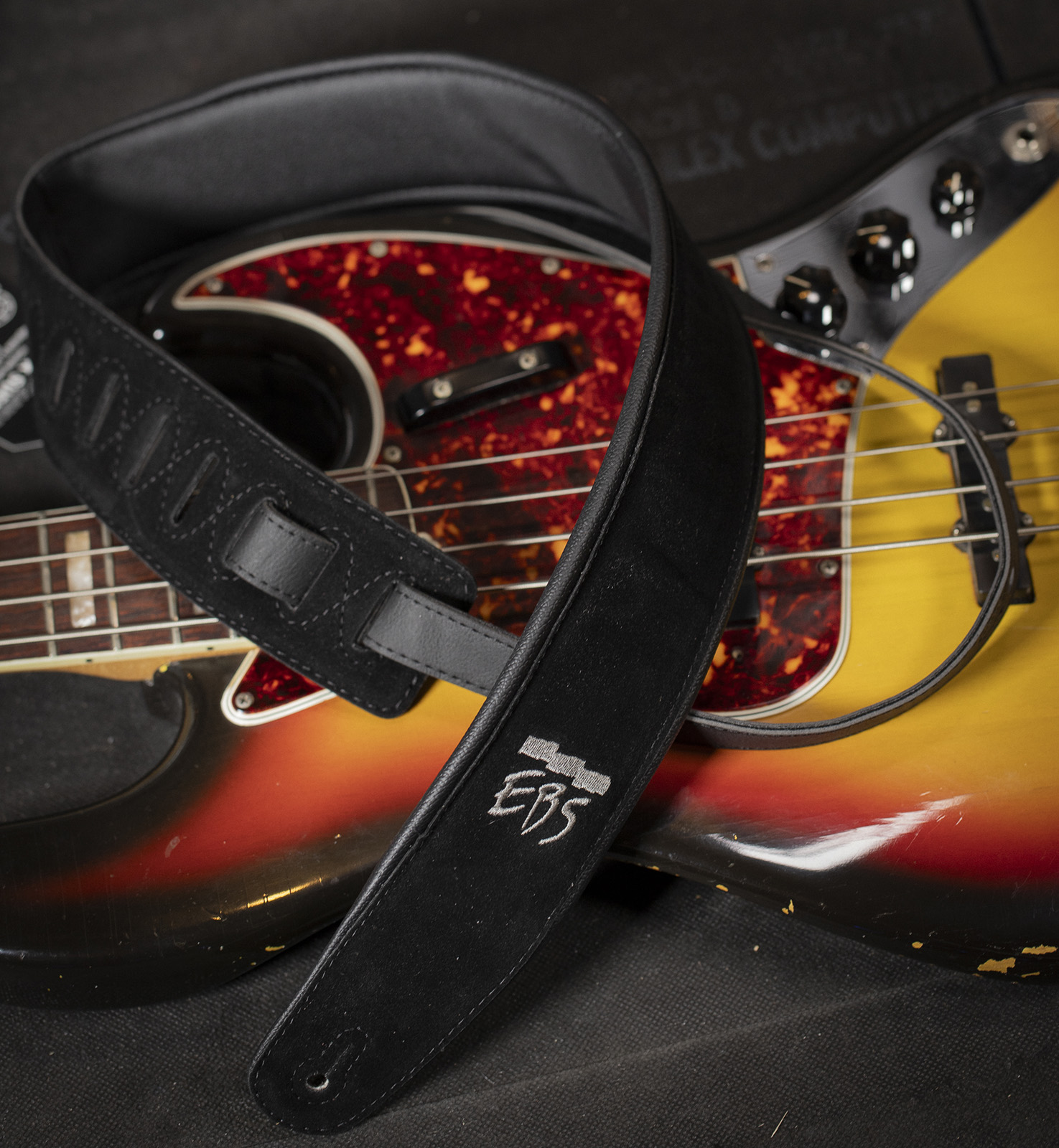 Ebs Sangle Suede Black - Guitar strap - Variation 1