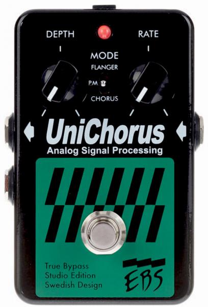 Modulation, chorus, flanger, phaser & tremolo effect pedal for bass Ebs                            UniChorus Studio Edition