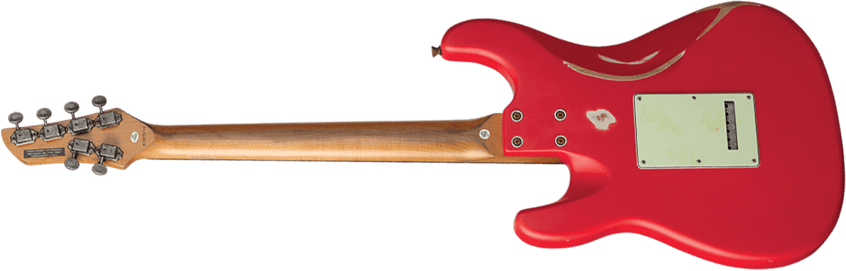 Eko Aire Relic Original Hss Trem Wpc - Fiesta Red - Str shape electric guitar - Variation 1
